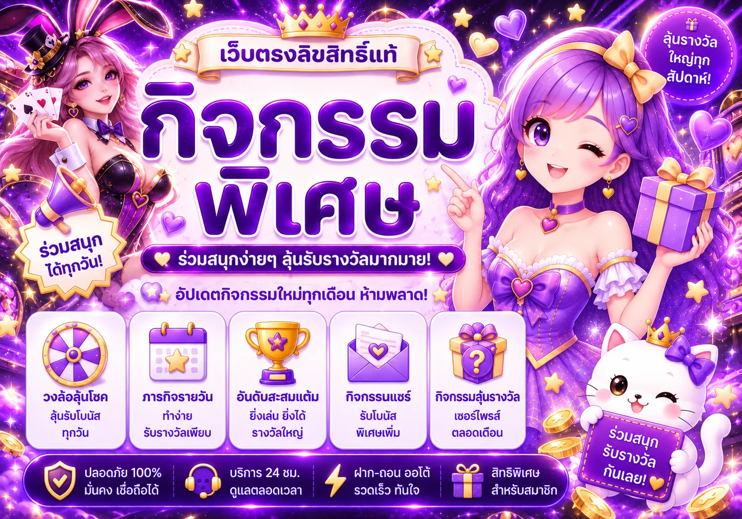 ภาพกิจกรรมและสิทธิ์สมาชิก WOW168