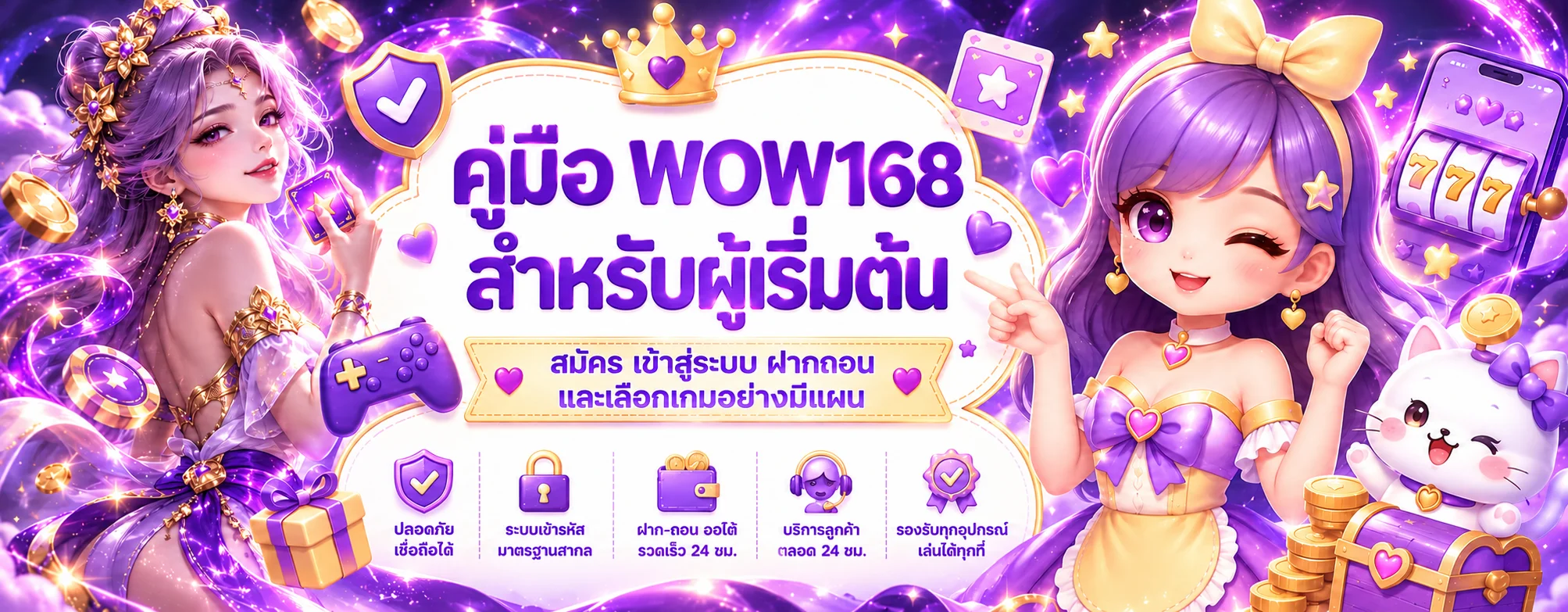 WOW168 คู่มือสมัคร เข้าสู่ระบบ ฝากถอน สำหรับมือใหม่